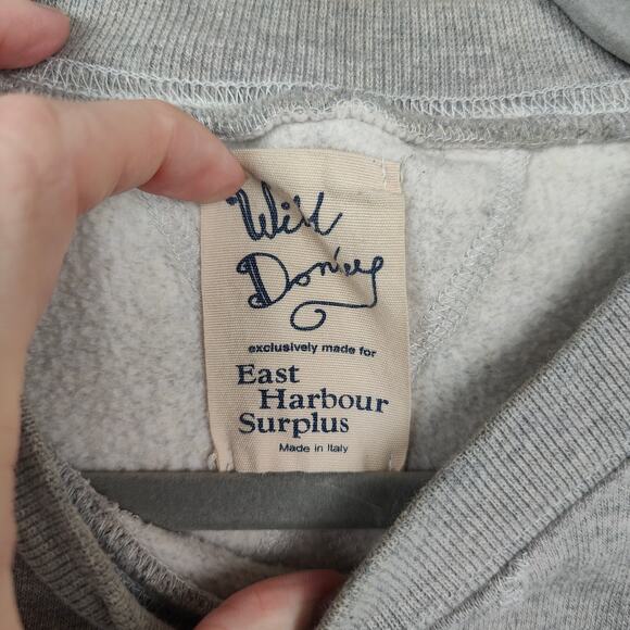 Wild Donkey East Harbour Surplus Sweatshirt Mens 48 Medium Gray Heather EHS - Picture 5 of 8